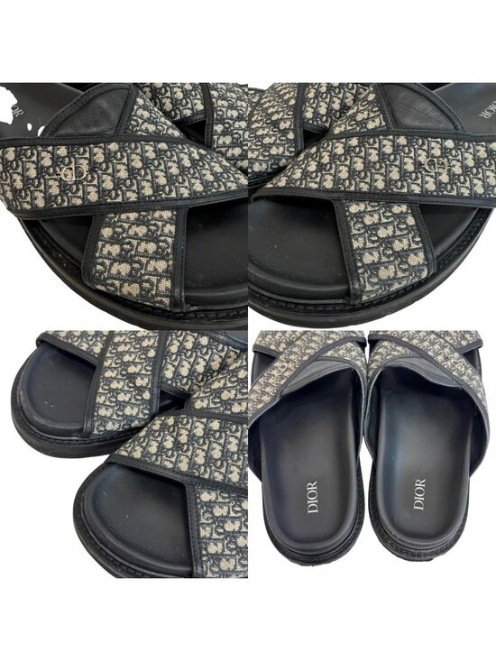 Dior Slide Shower CD Logo Oblique Jacquard Sandals main image 5